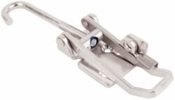 Stainless steel latch Large size countersunk holes with Hook screw and safety catch