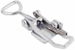 Stainless latch Large size for welding with Triangle screw loop safety catch and nylon friction ring
