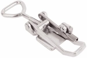 Stainless steel Toggle latch adjustable length Large size for welding with Triangle screw loop safety catch and Locking nut