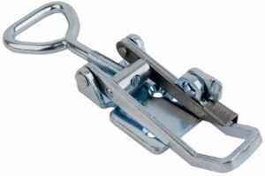 Adjustable Over center latch Medium size countersunk holes with Triangle screw loop and safety catch
