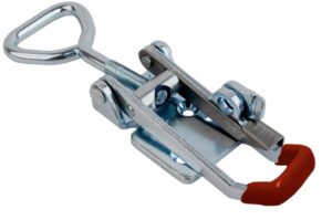 Latch Large size countersunk holes with Triangle screw loop safety catch friction ring and red rubber handle