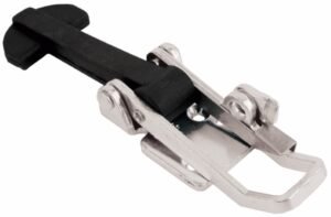 Bonnet latch 316 Stainless steel Large size countersunk holes with Rubber hook and safety catch