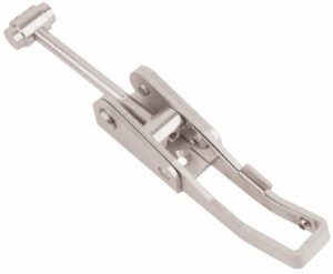 Ultra heavy duty latch Stainless steel X-Large size with countersunk holes T screw and safety catch