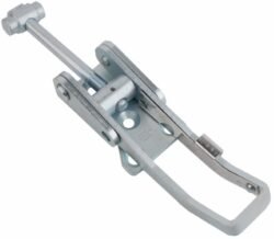 Ultra Heavy duty Toggle latch Zinc plated steel countersunk holes with T screw and safety catch