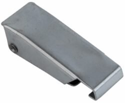 Case Draw latch Zinc plated steel Small size straight holes for rivet with Covered hook and friction ring