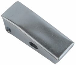 Draw latch Zinc plated steel Small size straight holes for rivet with Covered hook and friction ring