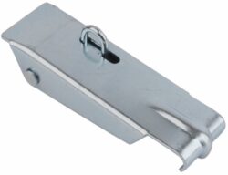 Case Draw latch Zinc plated steel Large size countersunk holes with Covered hook and friction ring