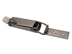 Draw latch Large size Padlocable Zinc plated steel base plate with straight holes