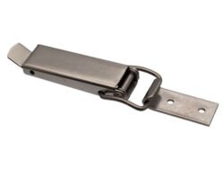 Draw latch from Zinc plated steel Medium size Base plate with Straight holes