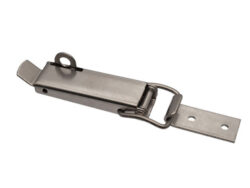 Draw latch from Zinc plated steel Medium size Base plate with Straight holes and Padlocable