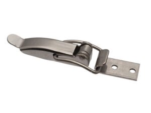 Over centre Draw latch produced from Zinc plated steel Medium size Base plate with Straight holes