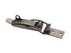 Over centre Draw latch produced from Zinc plated steel Medium size with straight holes and Padlocable