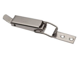 Draw latch produced from Zinc plated steel Small size Base plate with Countersunk holes