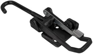 Black color latch Large size Steel countersunk holes with Hook screw and safety catch