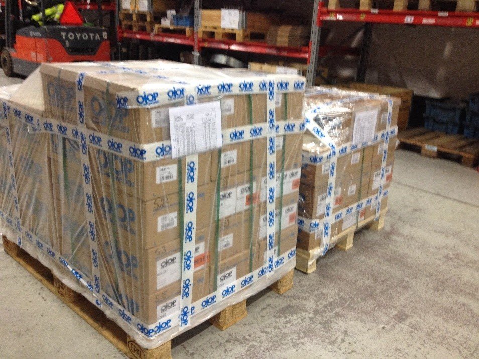 OJOP - packing to euro pallets